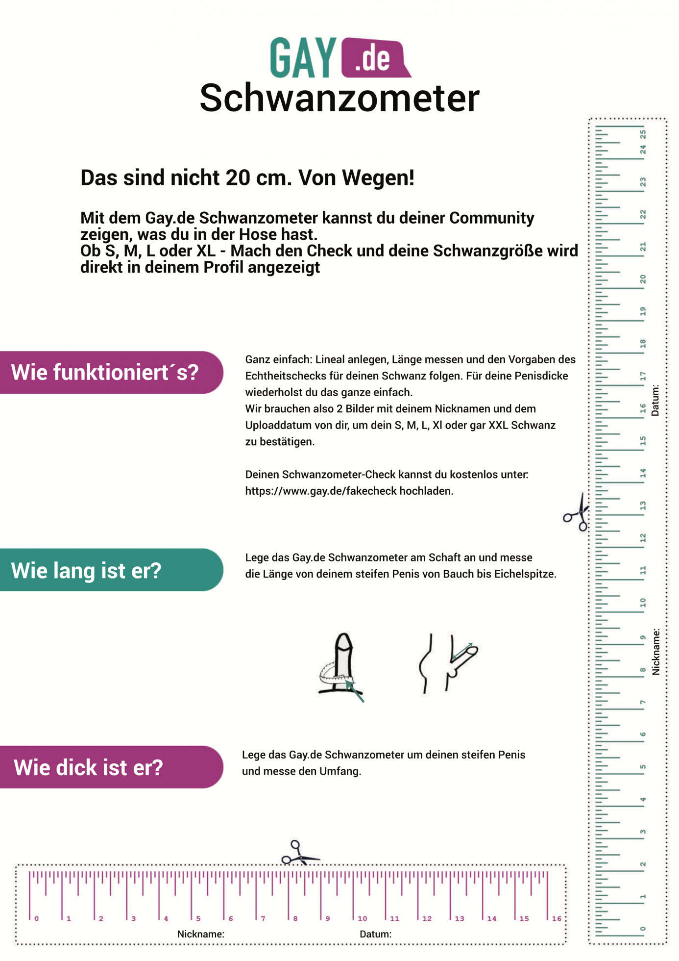Gay.de Schwanzometer