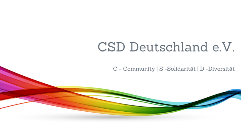 Gay.de ist Fördermitglied des CSD Deutschland e.V.